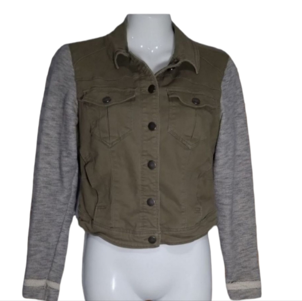Denim Jacket Army Green M